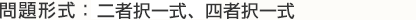 問題形式：穴埋め記述式